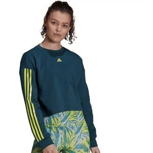 Adidas x Zoe Saldana cropped sweatshirt